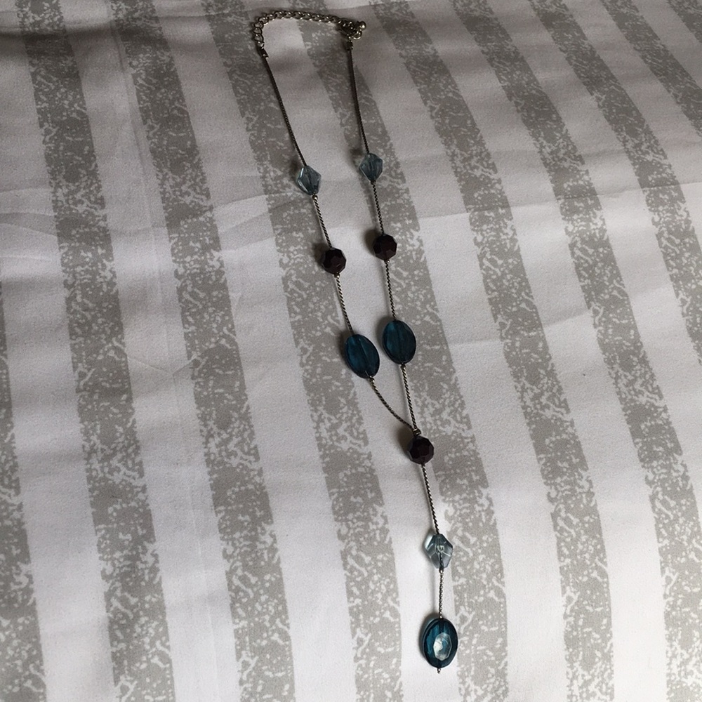 Blue and black silver costume jewelry